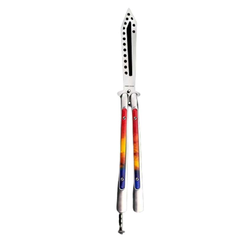 Motýlek Nůž Balisong Chrom