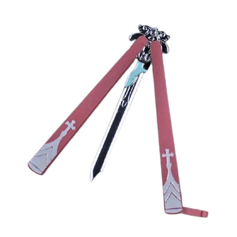 Motýlek Nůž Balisong Csgo Červený