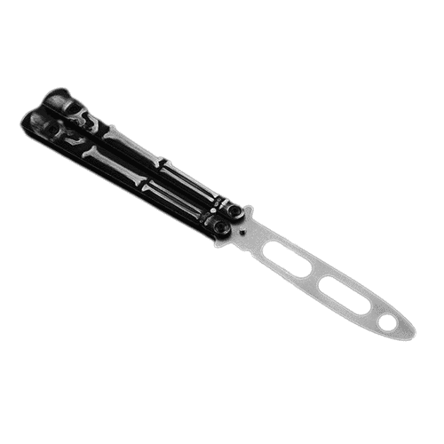 Motýlek Nůž Balisong Lebka