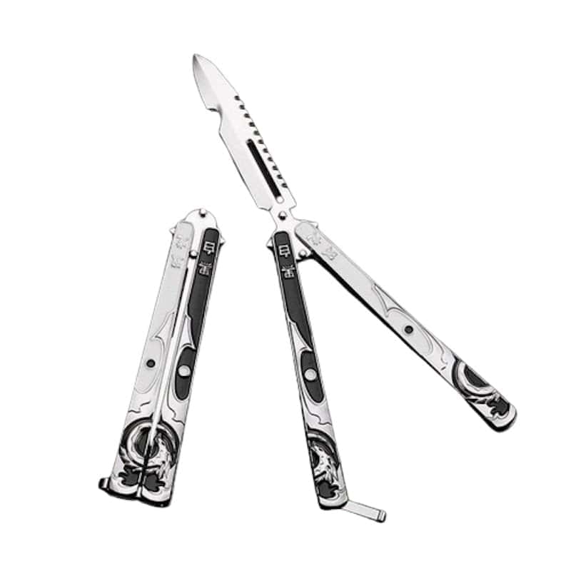 Motýlek Nůž Balisong Chromovaný