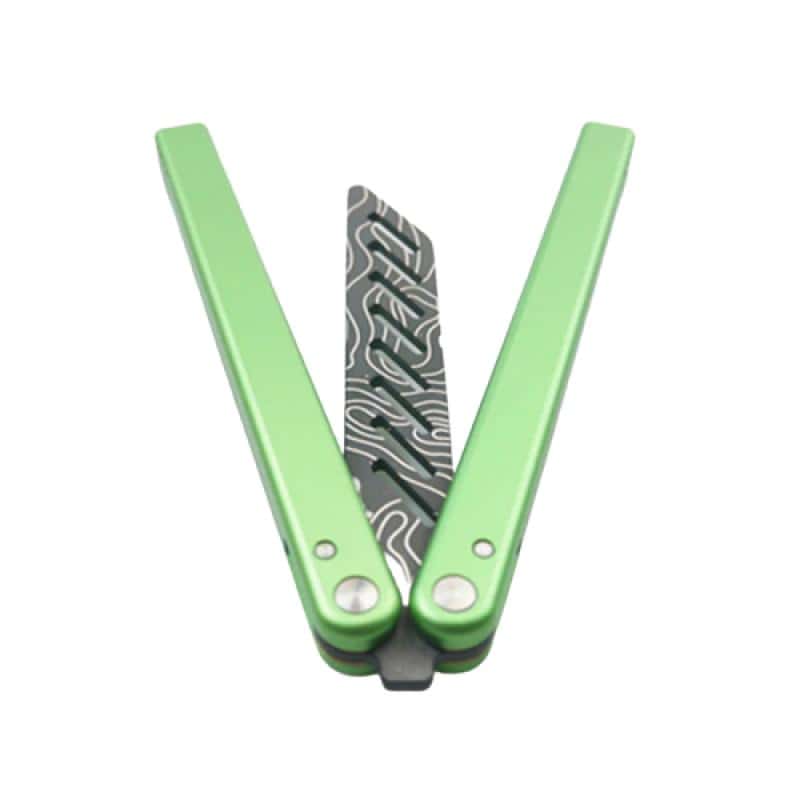 Motýlek Nůž Balisong Damascén