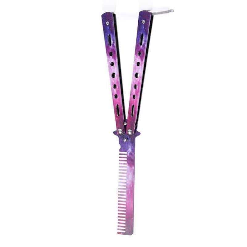Motýlek Nůž Balisong Galaxie