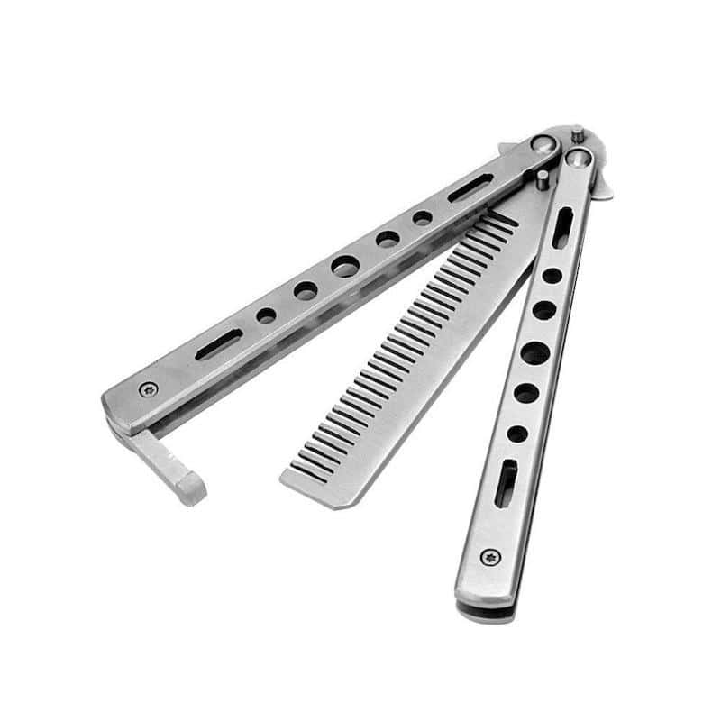Motýlek Nůž Balisong Šedý