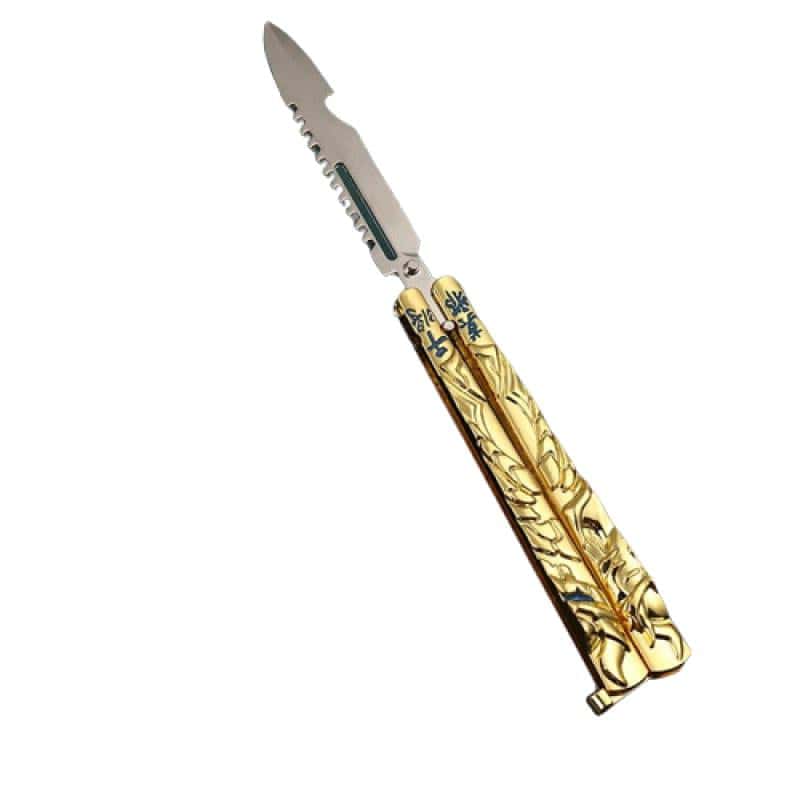 Motýlek Nůž Balisong Zlato