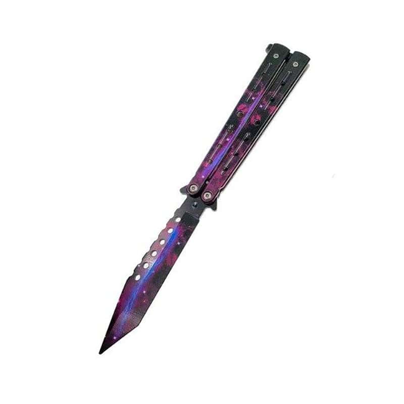 Motýlek Nůž Balisong Galaxie