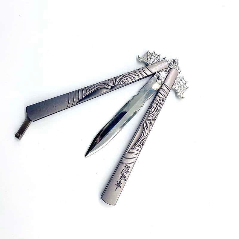 Motýlek Nůž Balisong Šedý
